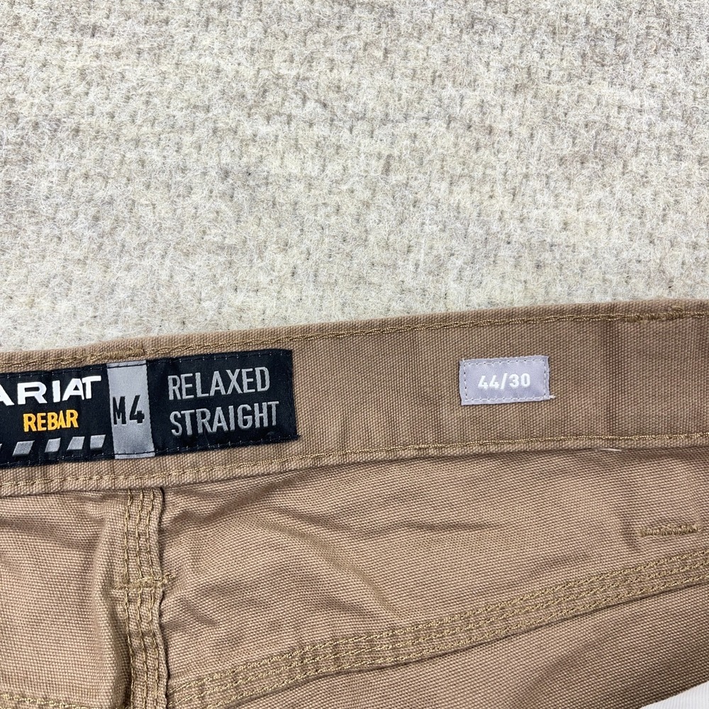 Ariat Rebar M4 Pants Men 44x30 Relaxed Straight Leg Brown Dura Stretch Work NWT - Picture 11 of 16
